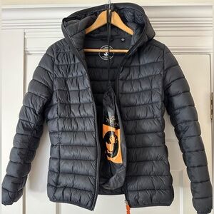 SAVE THE DUCK Black Puffer Jacket